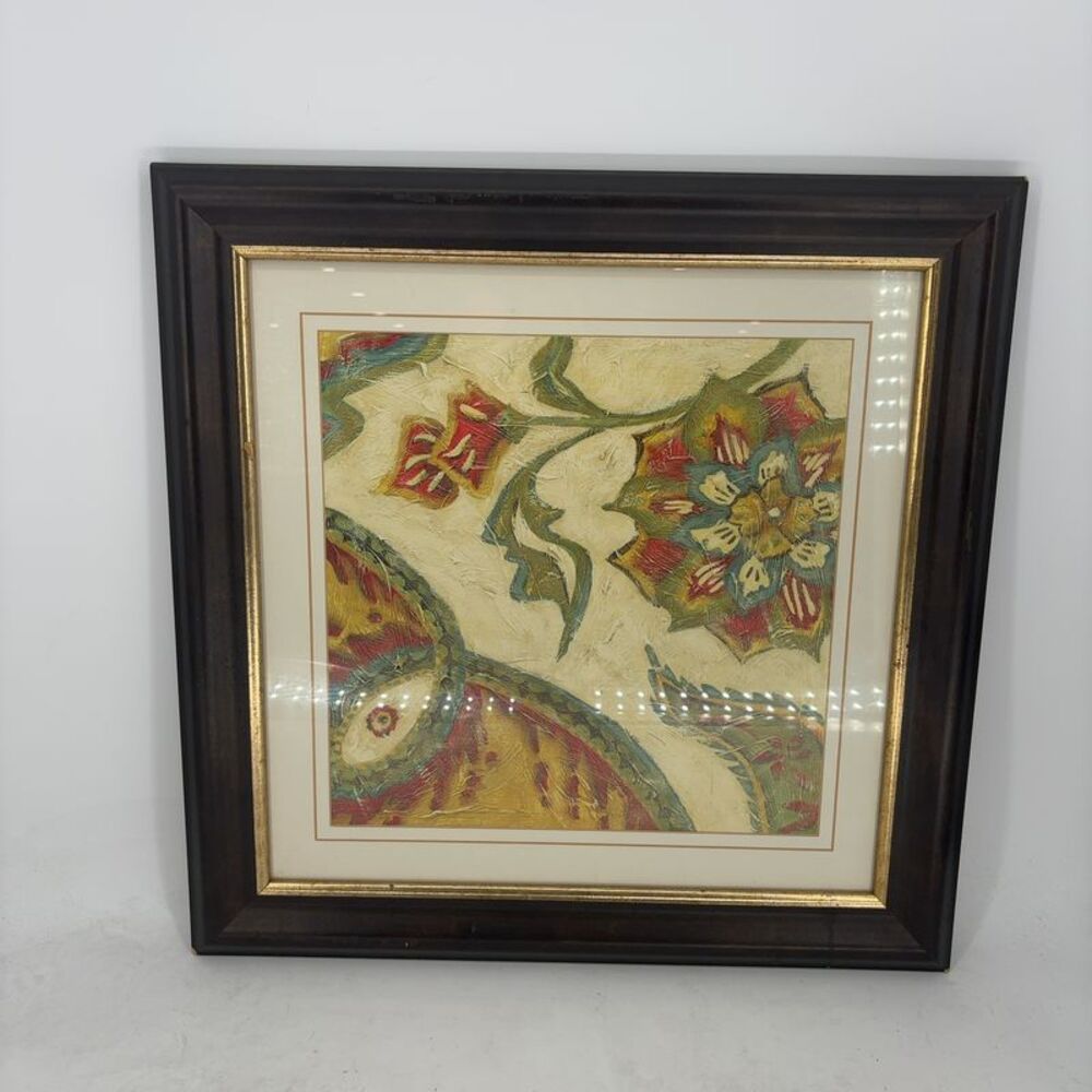 Cost Plus World Market Framed Print Art w Glass Front